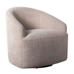 Bonn Upholstered 360 Degree Swivel Chair - Beige
