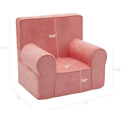 Kids Chair Toddler Furniture with Carrying Handle - Pink