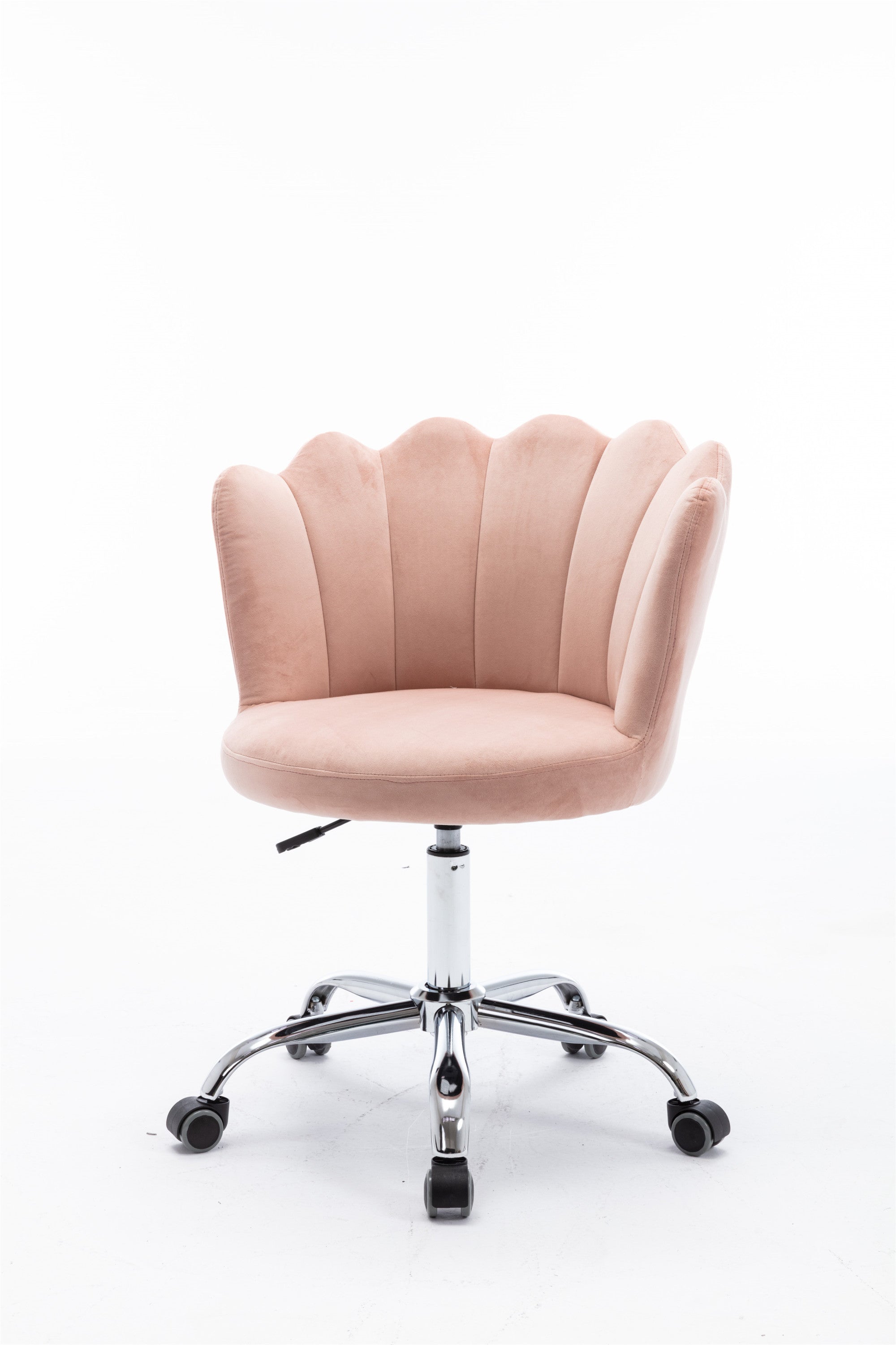 Velvet Swivel Shell Chair - Pink