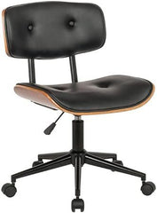 Modern Home Office Desk Swivel Chair - Black