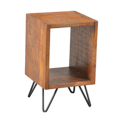 MAICOSY 22" Cube Shape Nightstand with Angular Legs Elegant Design Nightstands