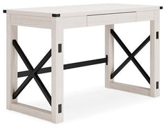 Farmhouse 48" Casual Home Office Desk - Whitewashed