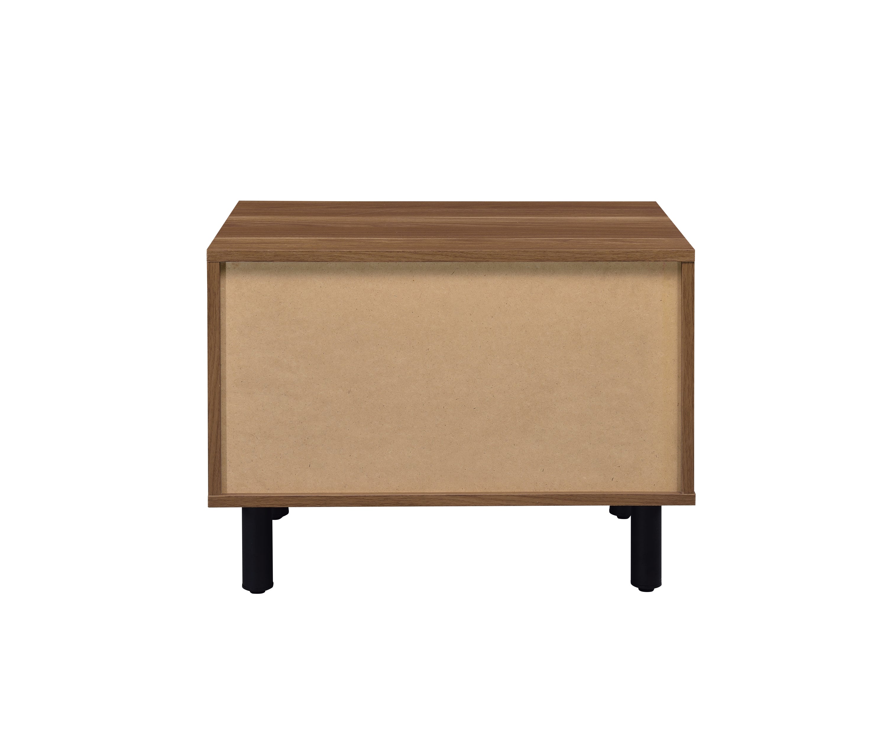 Modern Accent Table - Brown Oak & Black Finish
