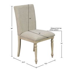 Fiona Dining chair (Set of 2) - Light Grey