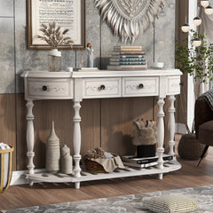 white console table