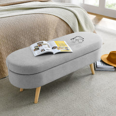 Ottoman Oval Storage Bench