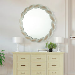 Wooden Frame Wall Mirror - Natural