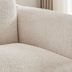 Sherpa Accent Chair Single Sofa 42"W Accent Chair - Camel