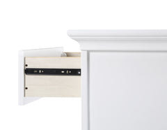 6 Drawer Double Dresser White