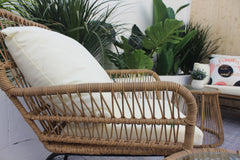 MAICOSY 6pc Outdoor Wicker Patio Backyard Furniture Lounge Couch Armchair Table