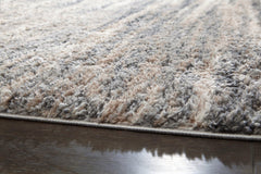 Gizela Ivory+Beige+Gray Contemporary 5'3" x 7'3" Rug