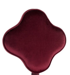 Clover Office Chair, Red Velvet