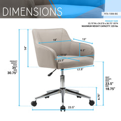 Comfy and Classy Home Office Chair - Beige