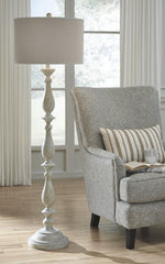 Whitewash Floor Lamp