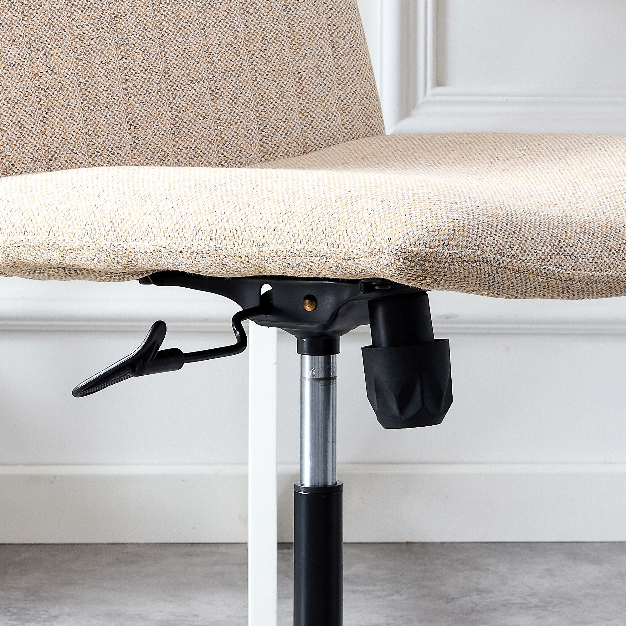 Chair Office Chair Adjustable 360 ° Swivel Cushion Chair - Linen Beige