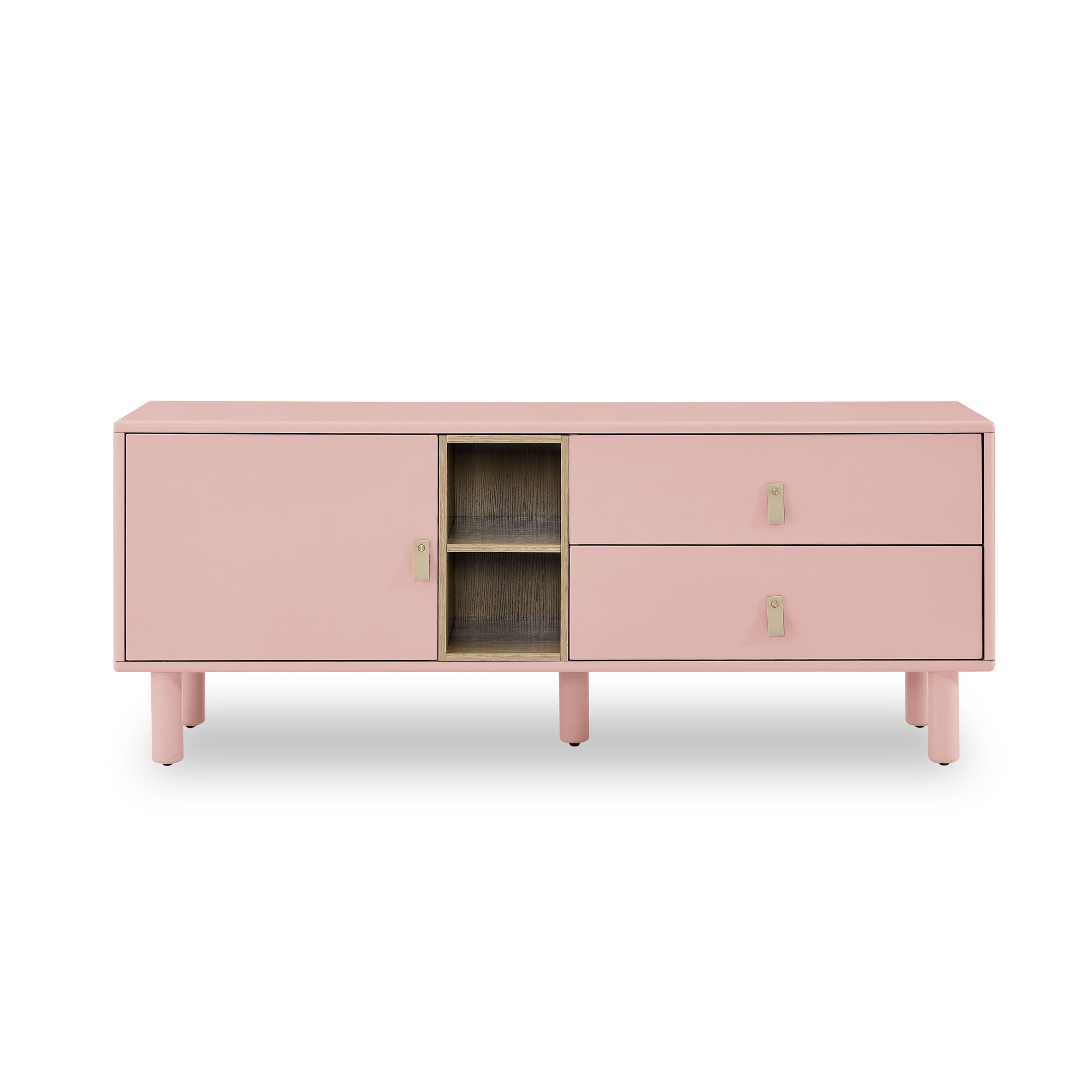 Drawer TV Home Cabinet with Door, Storage, multi-functional - Pink