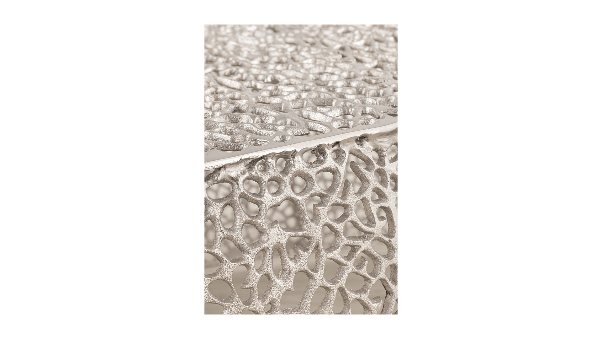 Contemporary Oval Coffee Table Silver