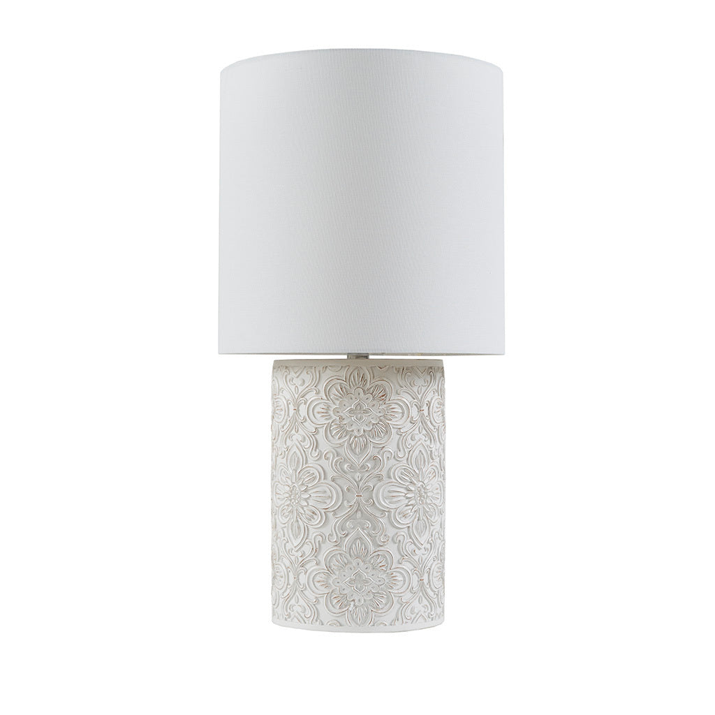 Floral Resin Table Lamp