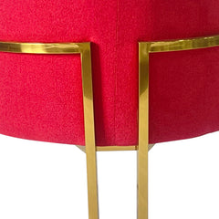 Red and Gold Sofa Chair