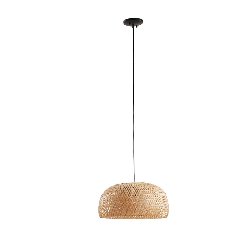 Bowl Shaped Bamboo Pendant - 1pc