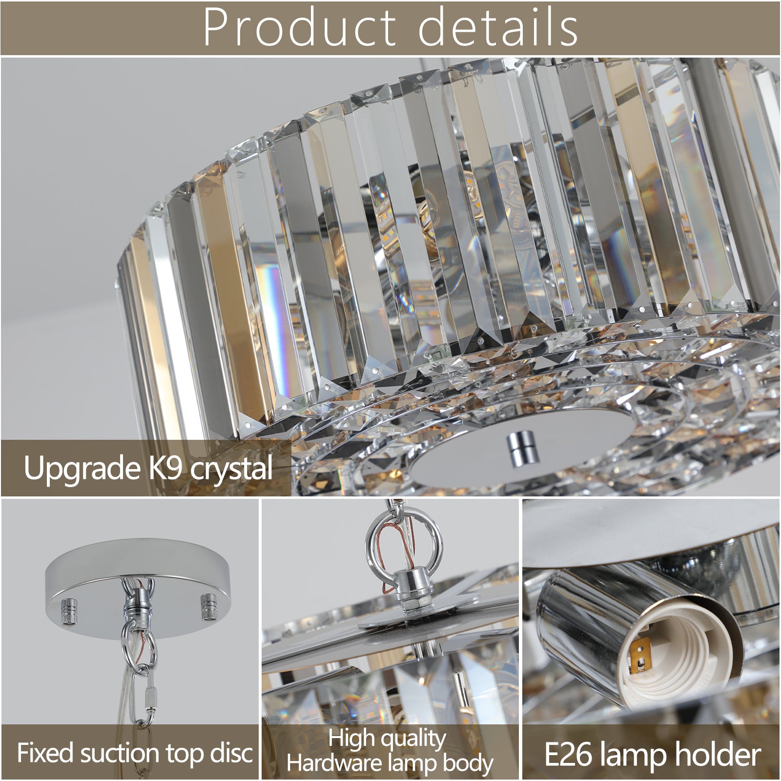Modern Crystal Chandelier Shining Crystal I