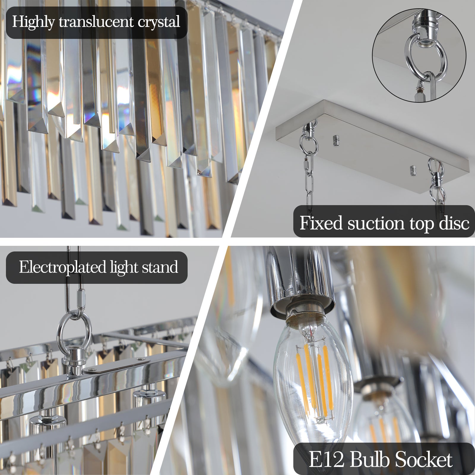 Crystal Ceiling Chandelier Luxury Home Decor
