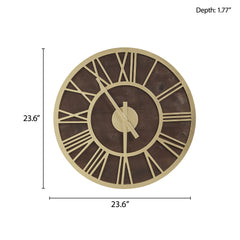 Mason 23.6" Wood Wall Clock