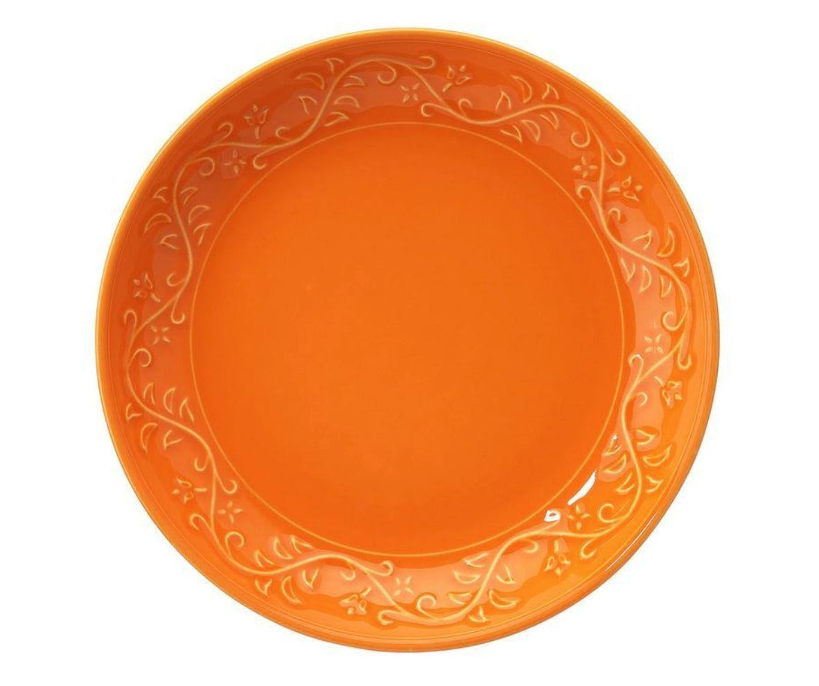 Fulya 16 Pieces Dinnerware Set - Orange