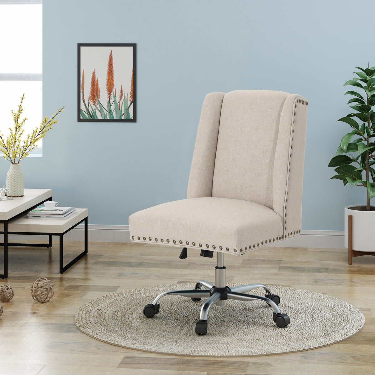 Swivel Office Chair - Wheat
