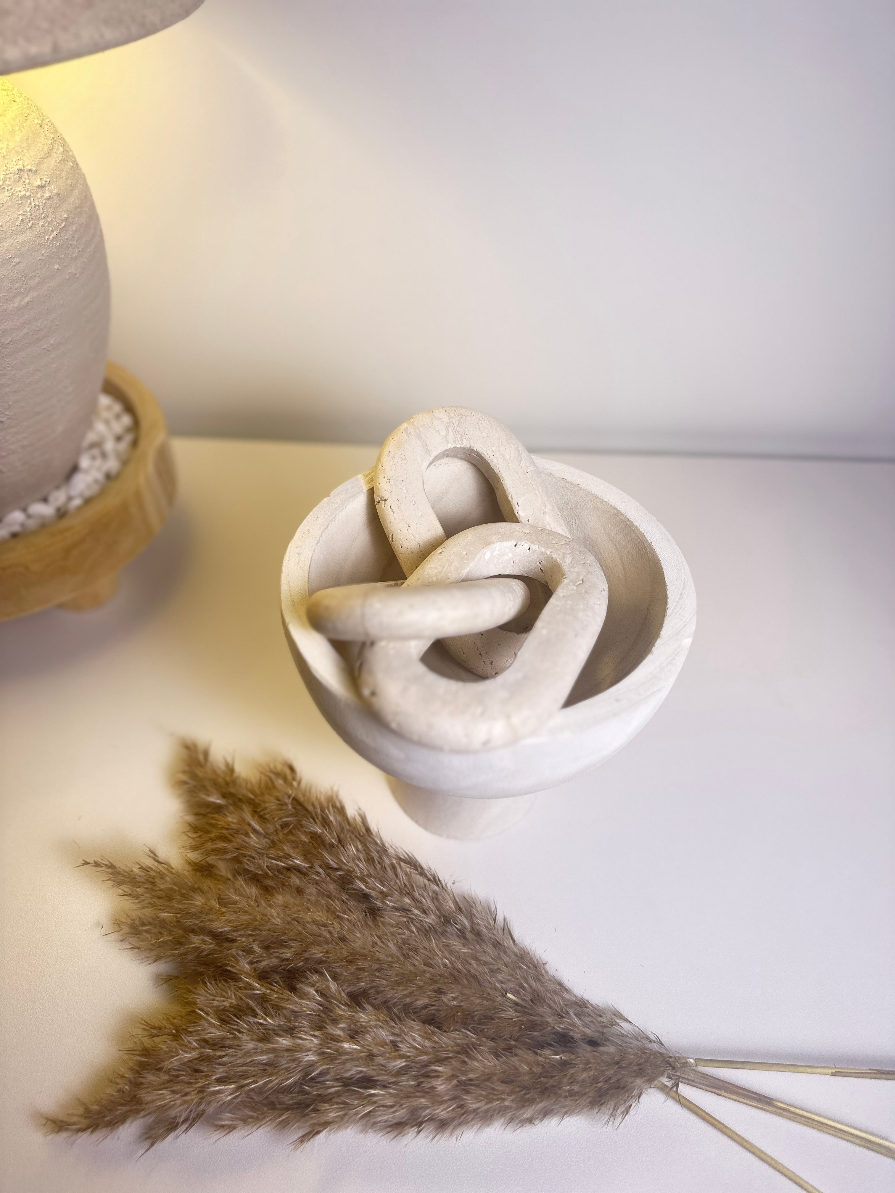 Travertine Stone Chain Decorative Accent Sand Color - Sand