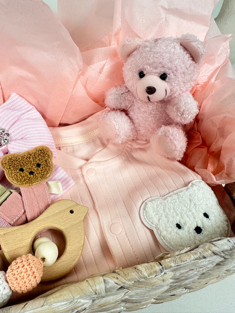 LUXURY BABY GIFT BAG - Pink - Set of 6