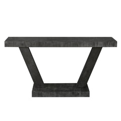 Vintage Distressed Wood Entryway Bench with Two-Tier Storage, Rustic Wide Design, Antique Black, Solid Wood Veneer, 60 Inches