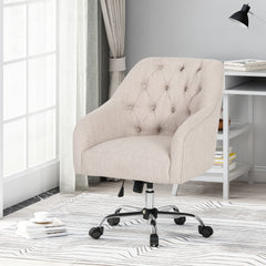 Contemporary Swivel Chair - Beige