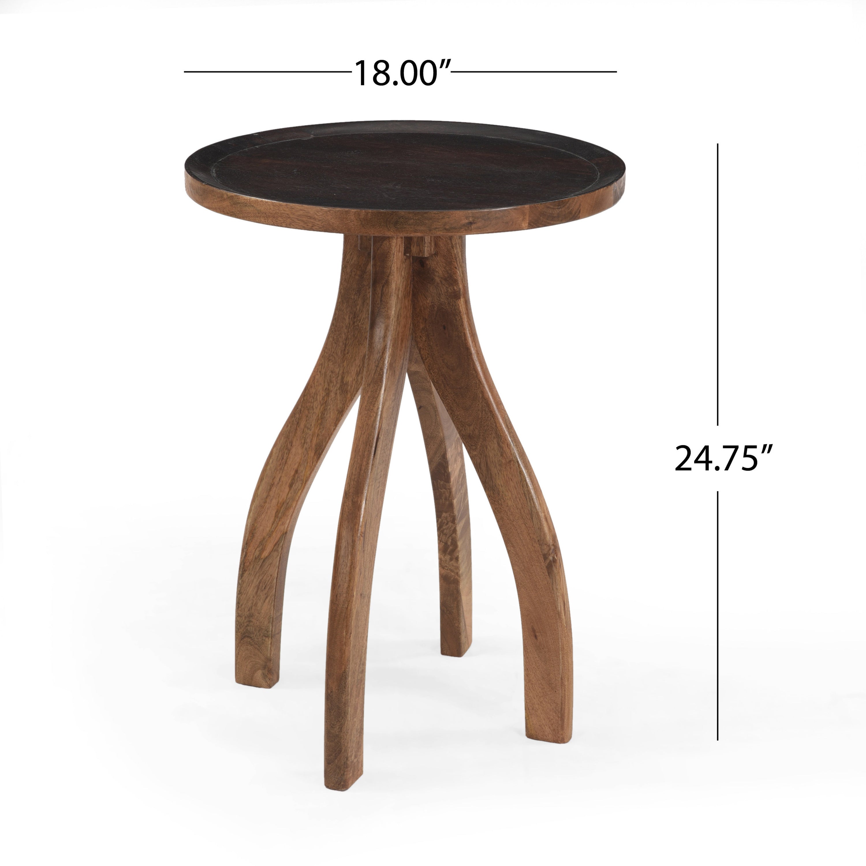 Boho End Table - Mango Wood