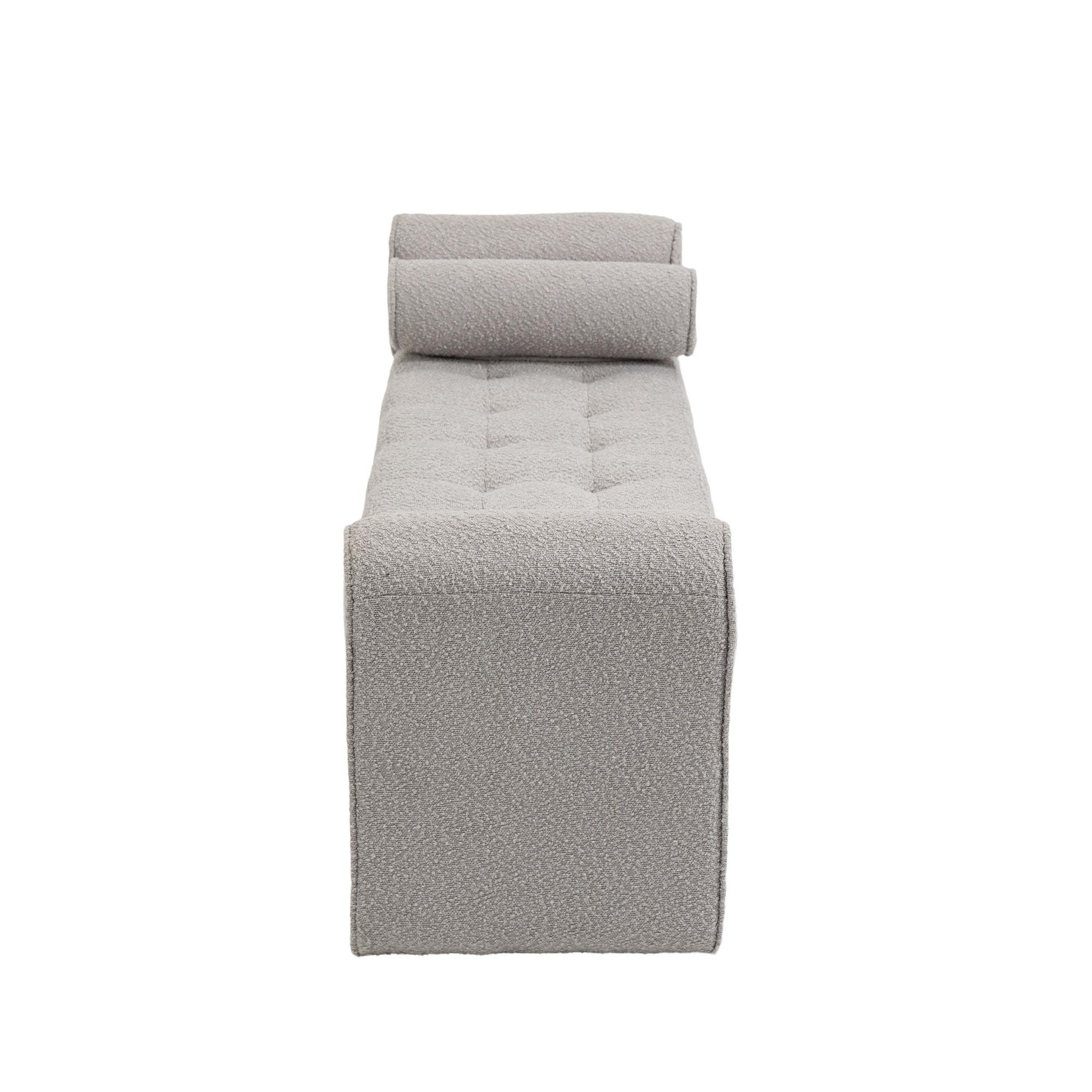 Modern Ottoman Bench - Light Gray