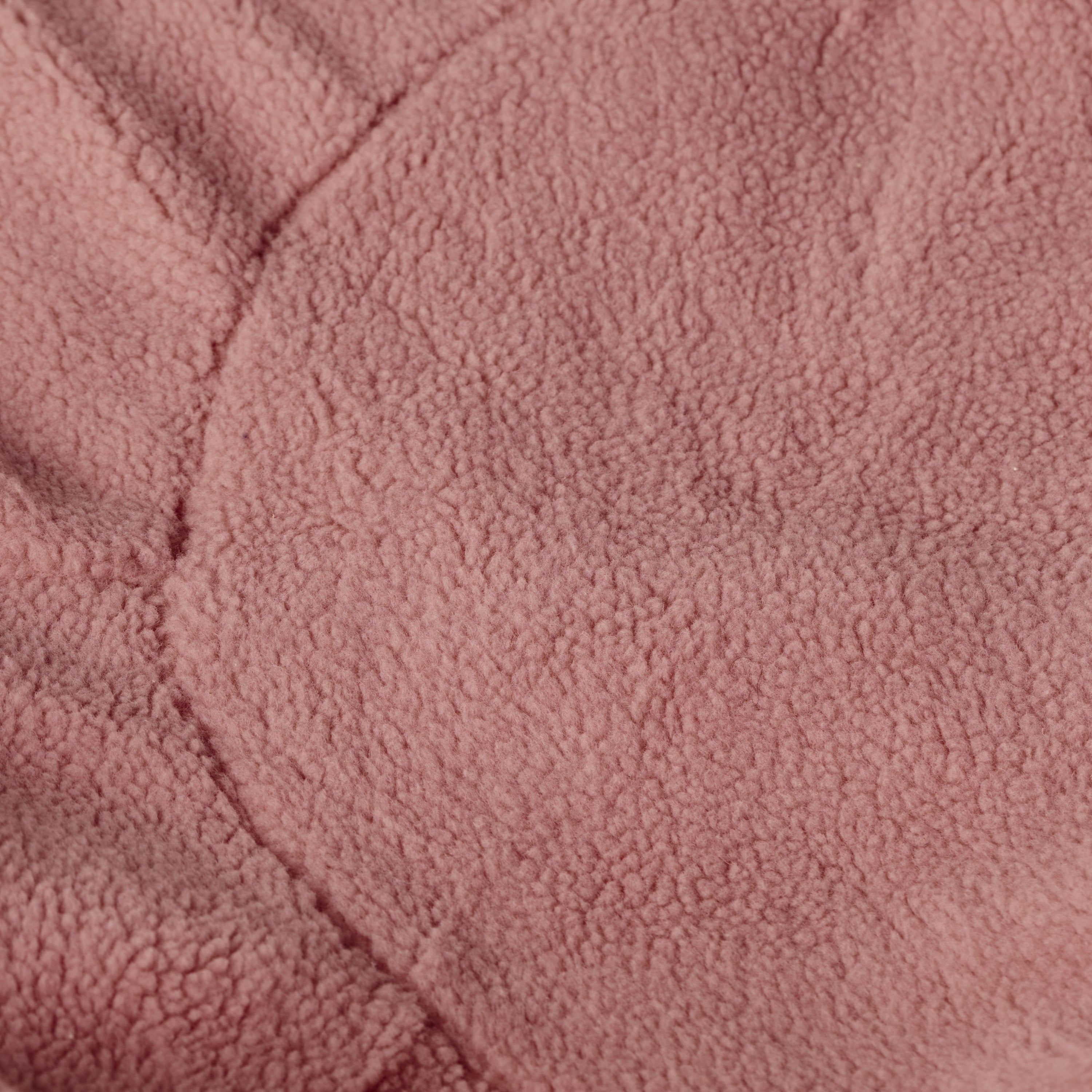 Mead Shearling 5 Ft. Bean Bag - Brush Pink Teddy