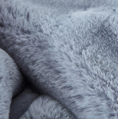 Cassilda Luxury Chinchilla Faux Fur Throw Blanket (50" x 60") - Grey