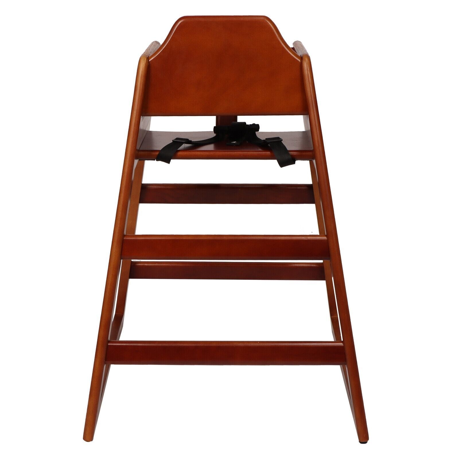 Wooden Double Solid Wood Feeding Baby Chair - Walnut Finish
