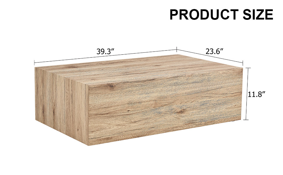 Design Coffee Table with Wood Texture Pattern