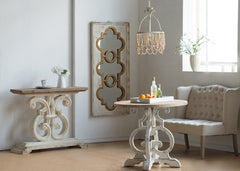 Classically Inspired Henley Decorative Mirror, French Country Style Wall Decor 58"x28" in