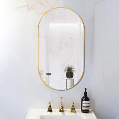 Wall Mounted Mirror Oval Bathroom Mirror 36’’x18’’