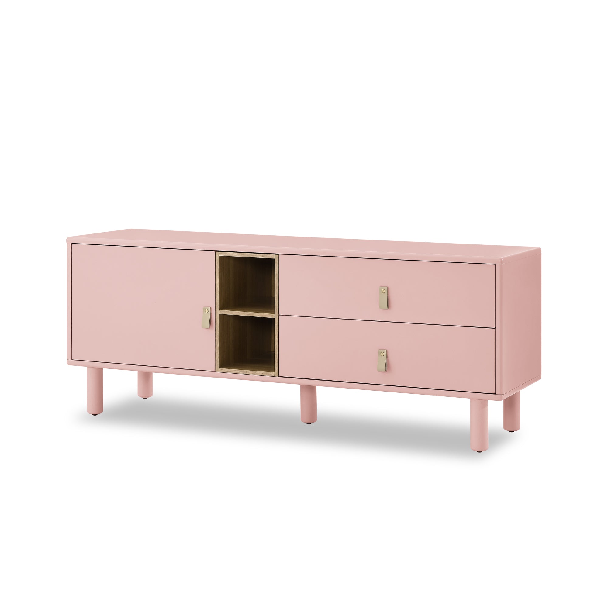 Drawer TV Home Cabinet with Door, Storage, multi-functional - Pink