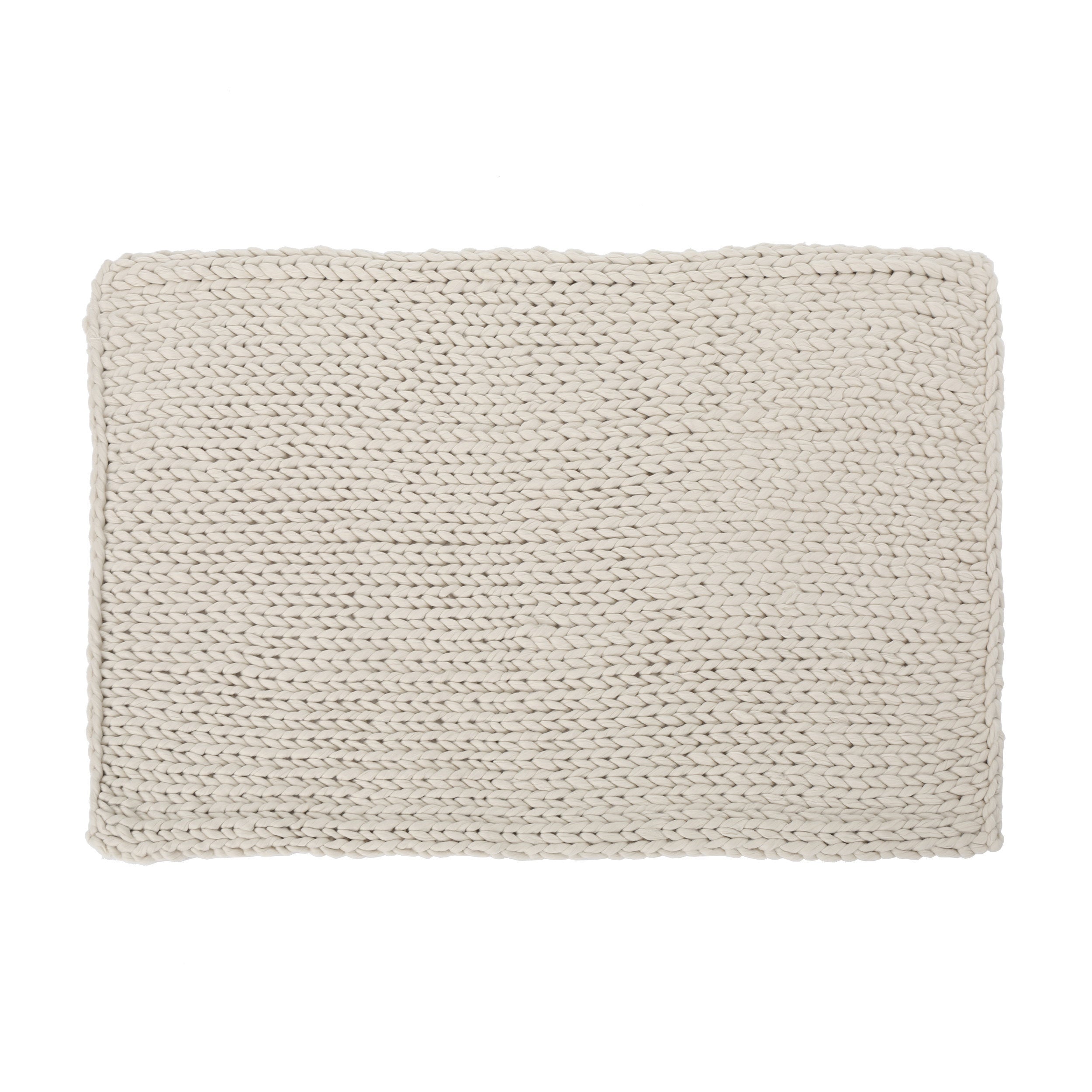 Cozy Ivory Throw Blanket