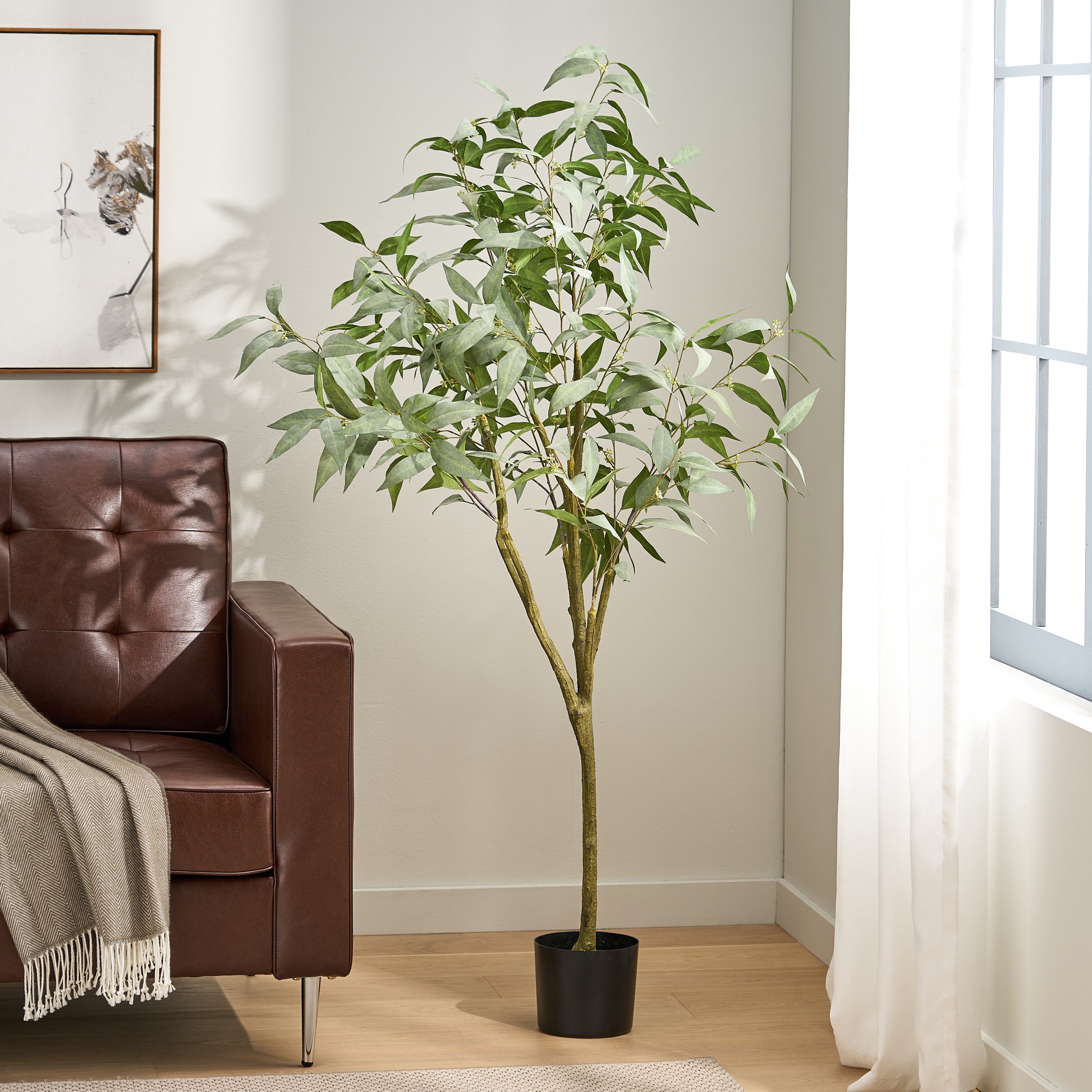 ARTIFICIAL EUCALYPTUS LEAVES BONSAI