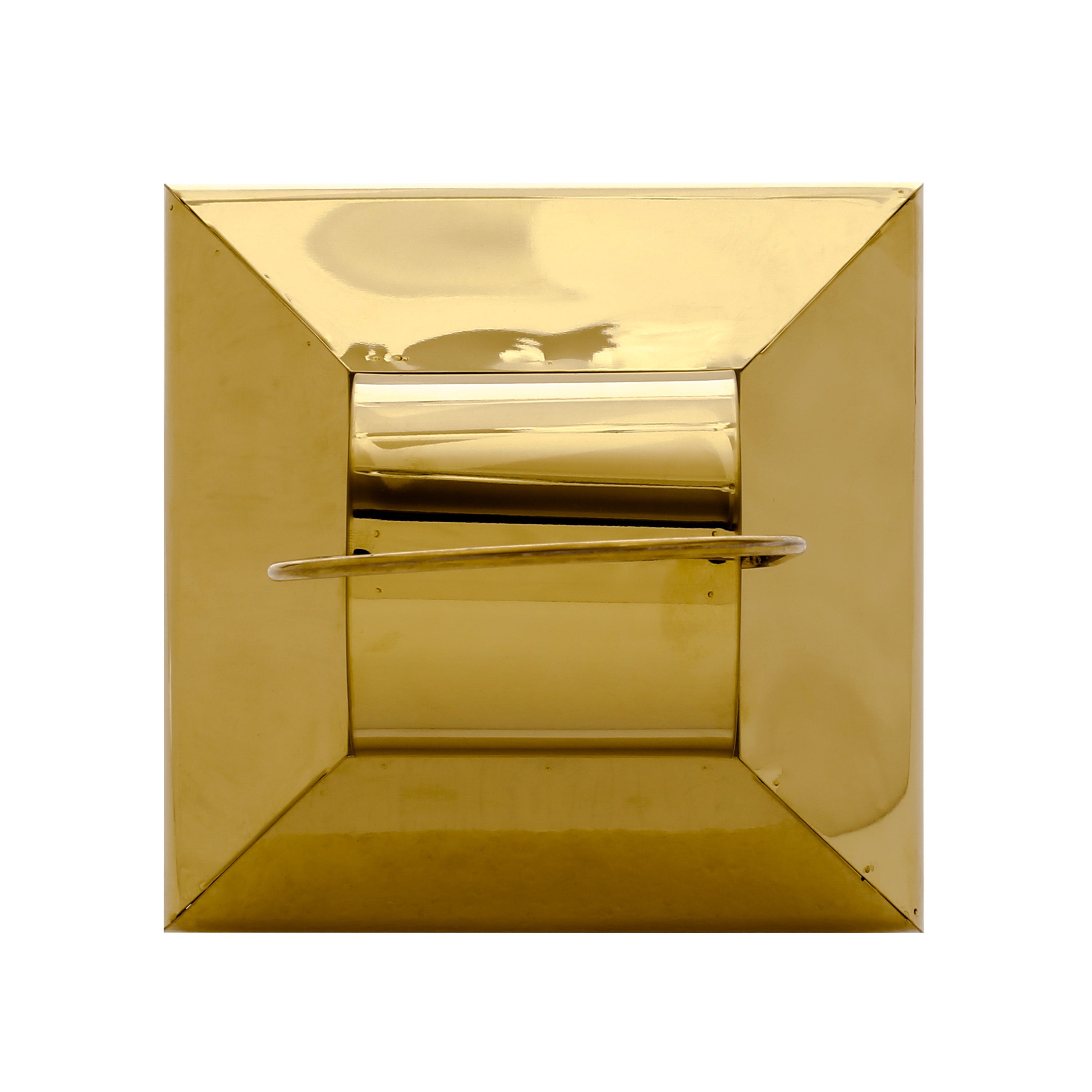 Elegant Stainless Steel Lantern Gold 16"H