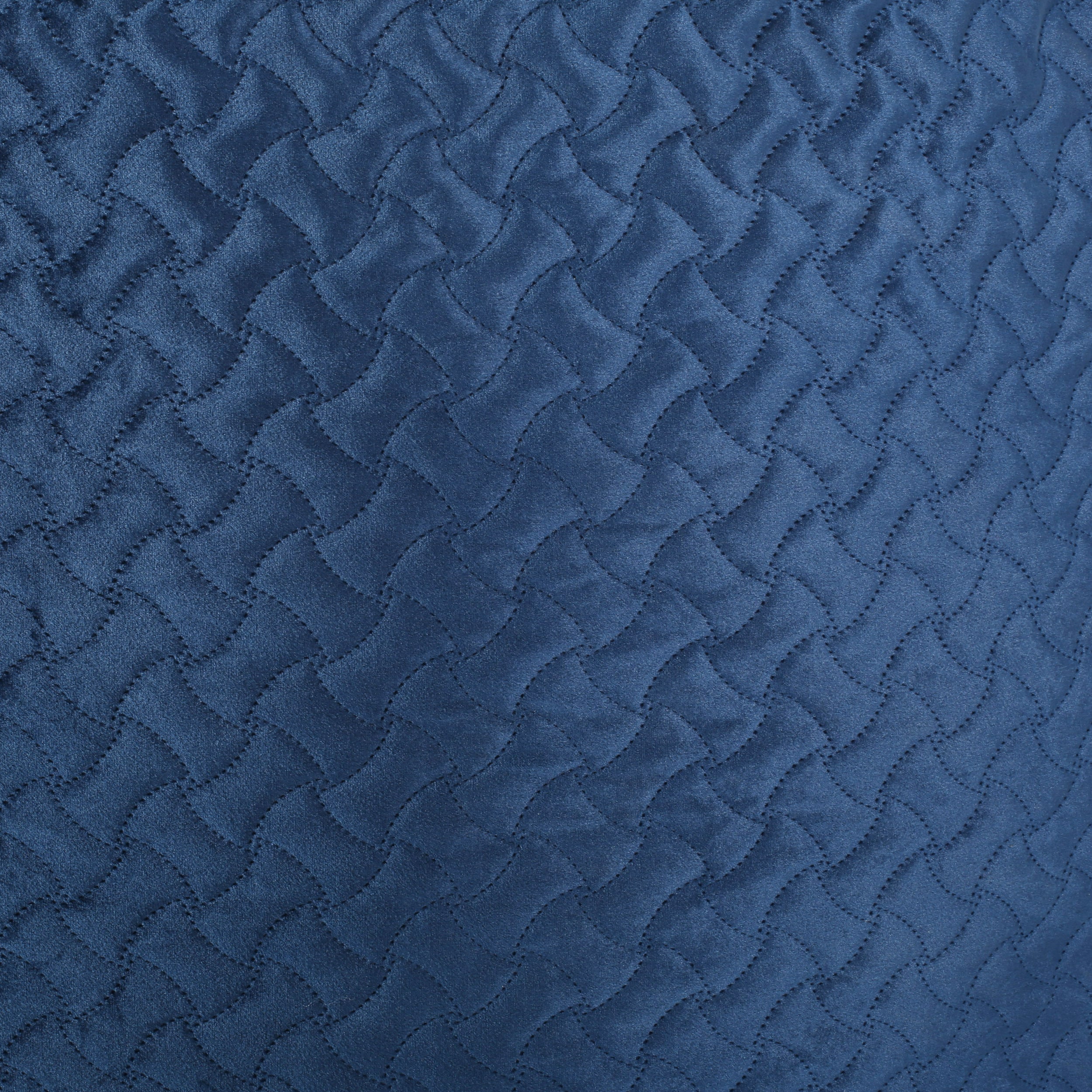Arnside Glam 4 Foot Velvet Quilt Patterned Beanbag - Navy