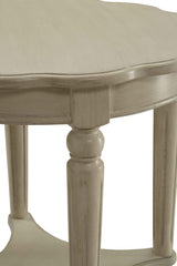 French Style End Table in Antique White