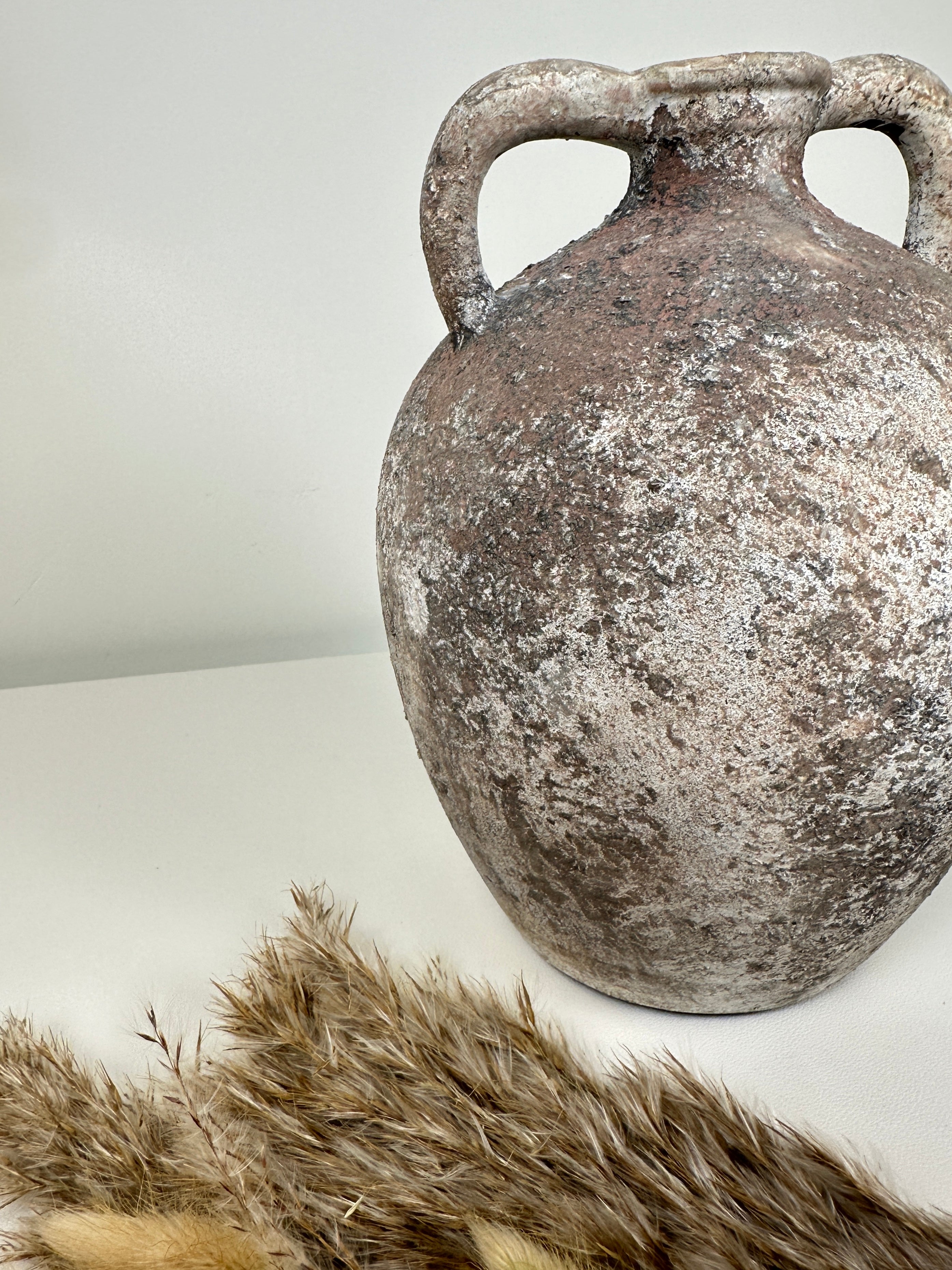 Rustic Ceramic Vase Textured Minimalist style 10’’ tall