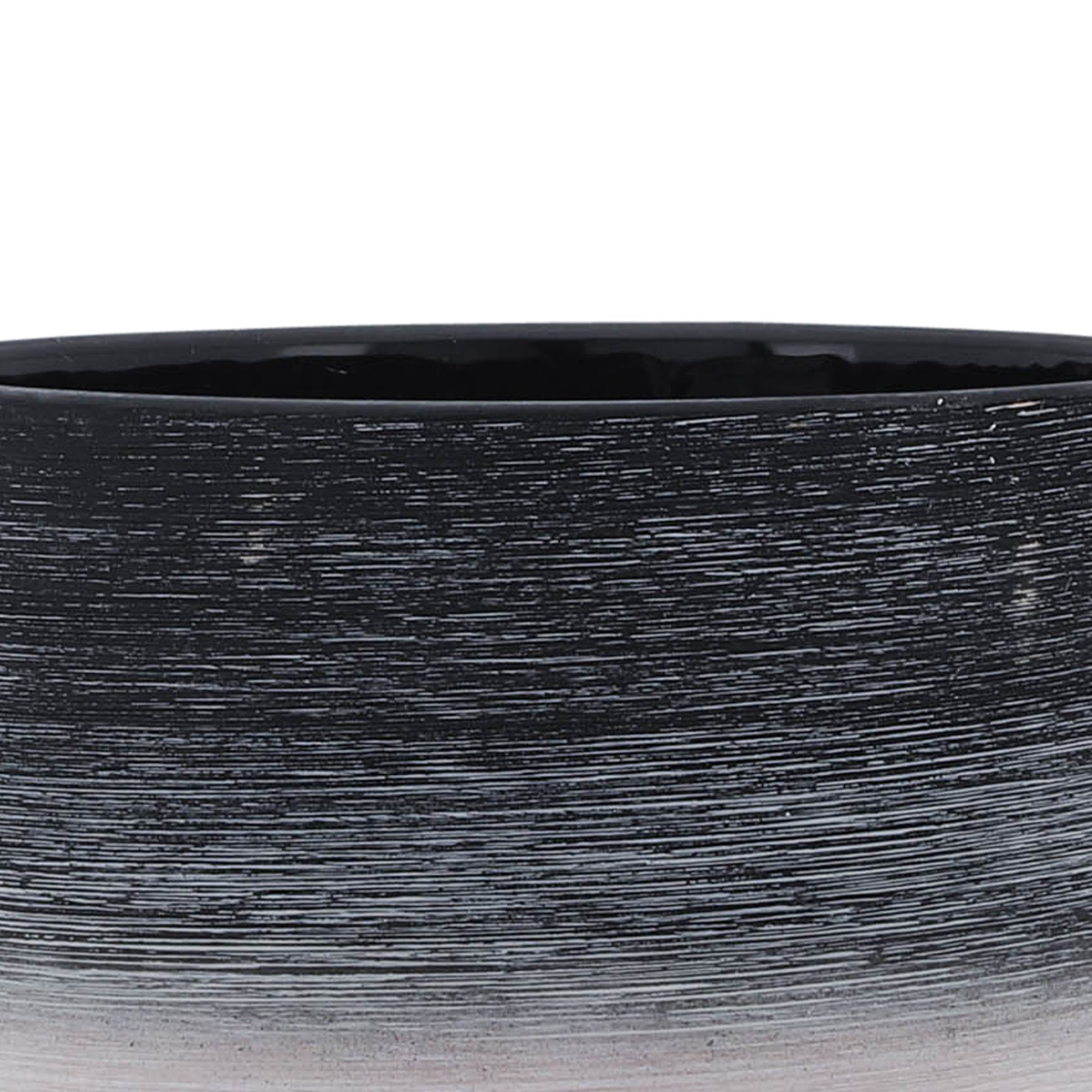 8/10" Planter on Wooden Stand - Gray
