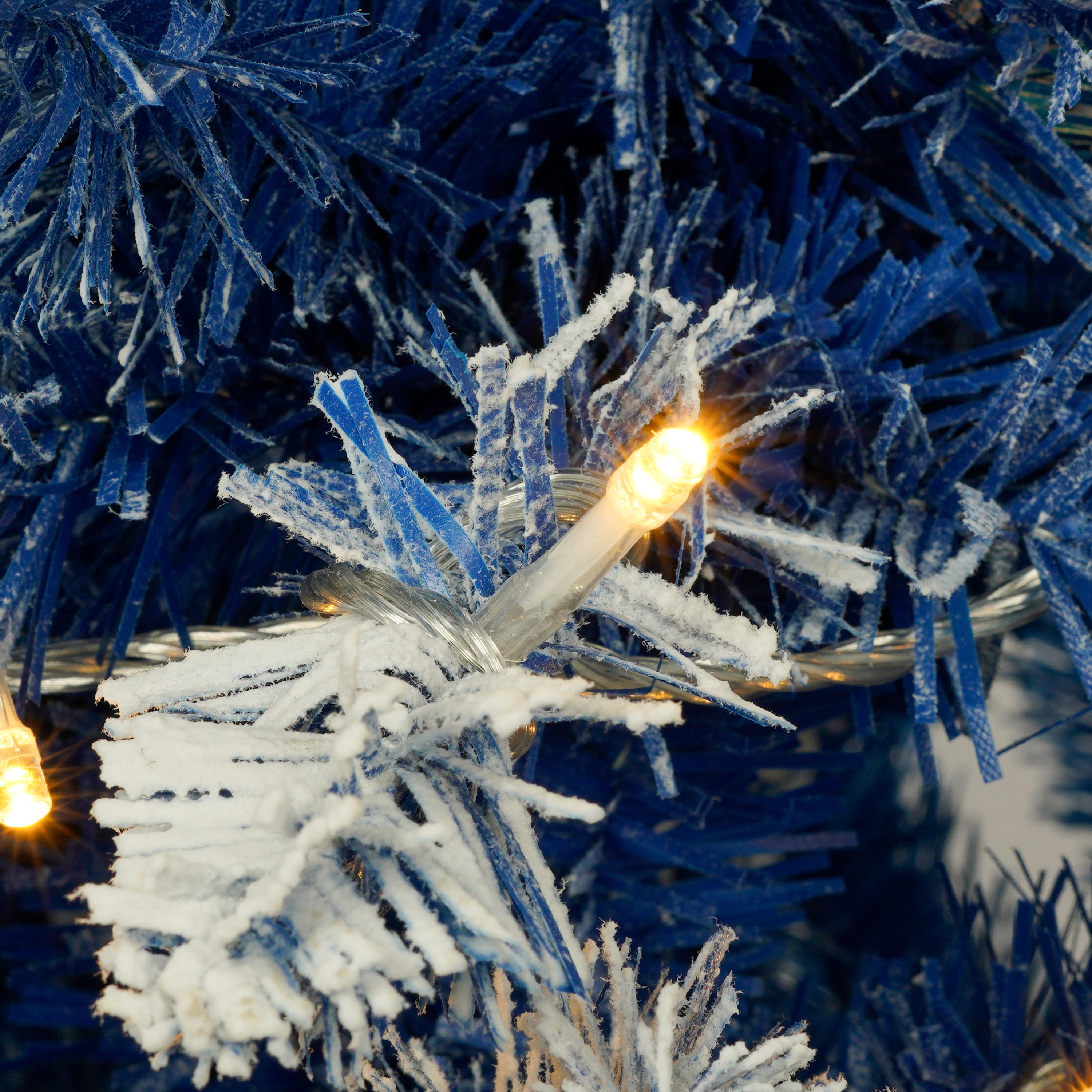 Pre-lit Xmas Tree Artificial Christmas 4-Piece Set,Garland, Wreath and Set of 2 Entrance Trees X-mas with LED Lights, Christmas Tree
